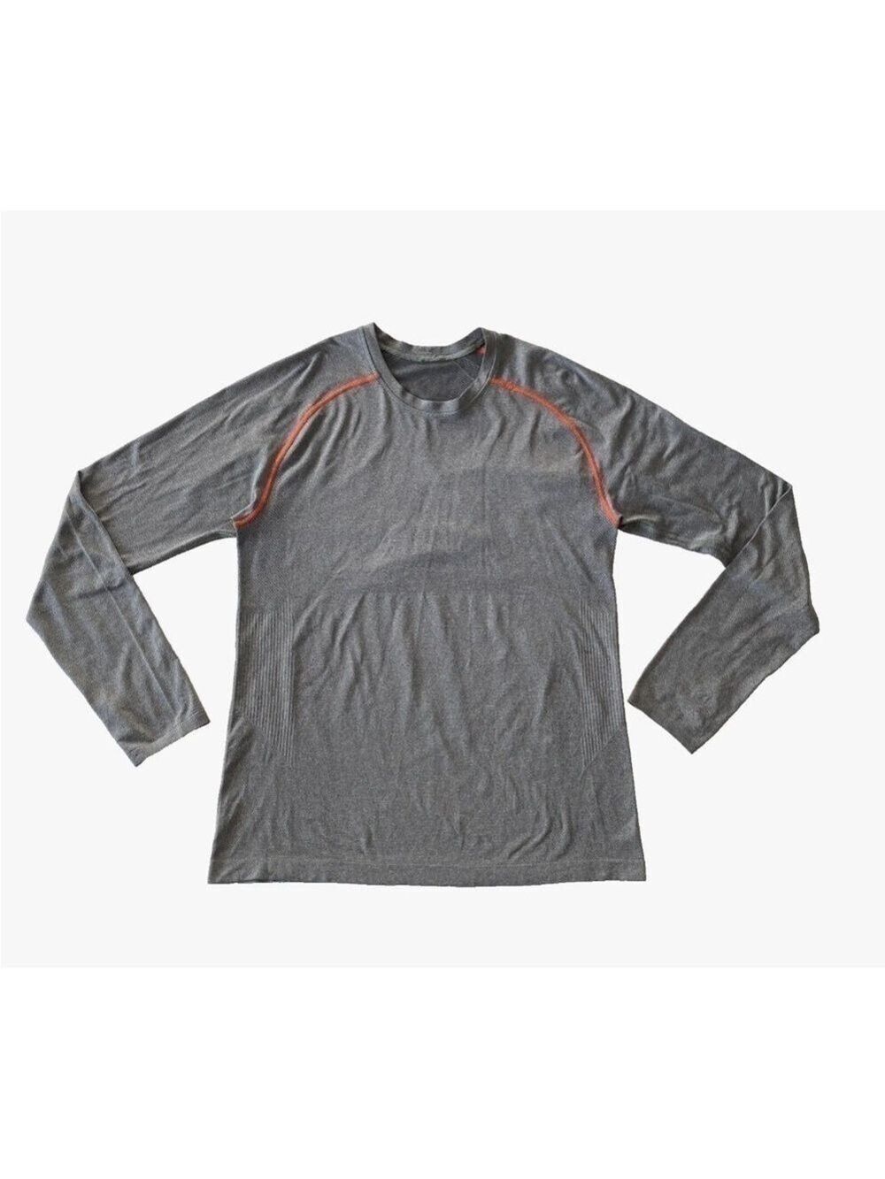 Lululemon Mens Metal Vent Tech Performance Long Sleeve Shirt Size M Gray